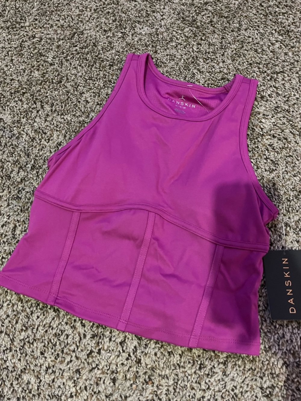 Danskin Magenta Performance Crop Top